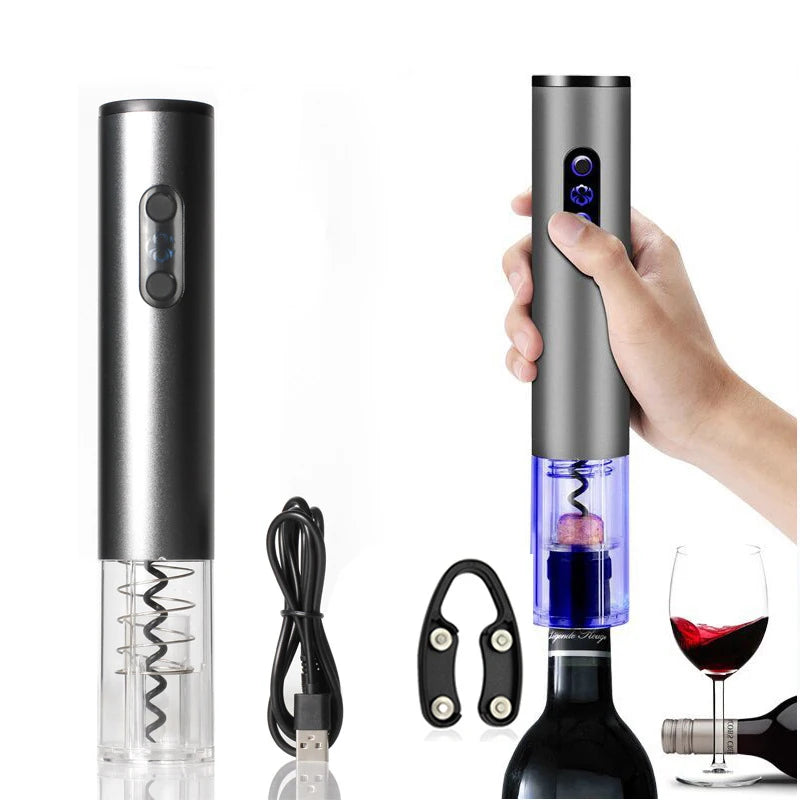 Electric Bottle Opener Red Wine Foil Cutter Automatic Red Wine Openers Jar Opener Home Kitchen Accessories Gadgets Bottle Opener