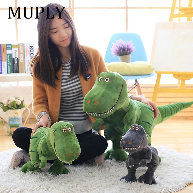 Jouets en peluche dinosaure Muply, tyrannosaure de dessin animé, poupées mignonnes pour enfants, cadeau d'anniversaire pour garçons, 40-100cm, 1 pièce