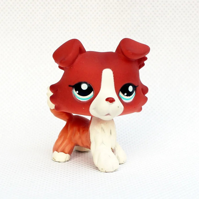 LPS CAT raro Littlest pet shop juguetes soportes pelo corto gatito perro perro salchicha Collie Spaniel Gran Danés Original Bobble head juguetes