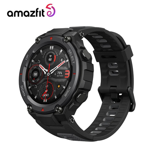 Reloj inteligente Amazfit T-Rex Pro reacondicionado con GPS, reloj inteligente resistente al agua para exteriores para hombres, batería de 18 días de duración, Android iOS