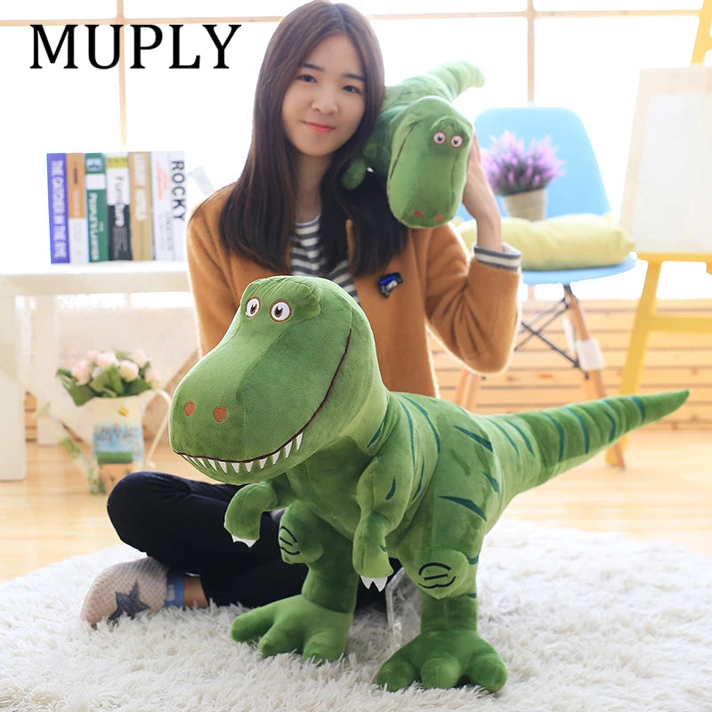 Jouets en peluche dinosaure Muply, tyrannosaure de dessin animé, poupées mignonnes pour enfants, cadeau d'anniversaire pour garçons, 40-100cm, 1 pièce