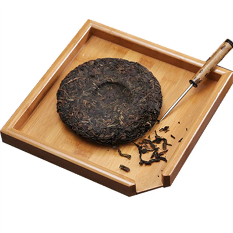 Bandeja de té rectangular de bambú, platillo para té Kung Fu Pu'er, bandeja de almacenamiento, recipiente para ceremonia del té, accesorios para servicio de té, japonés creativo