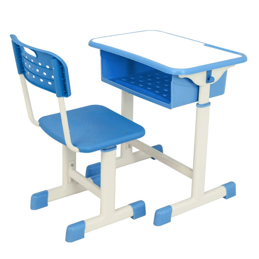 Bureau d'étudiant et Kit de chaise réglables en deux couleurs, ensemble de Table d'étude pour enfants, bureau d'étude pour enfants, bureau d'étude pour les devoirs