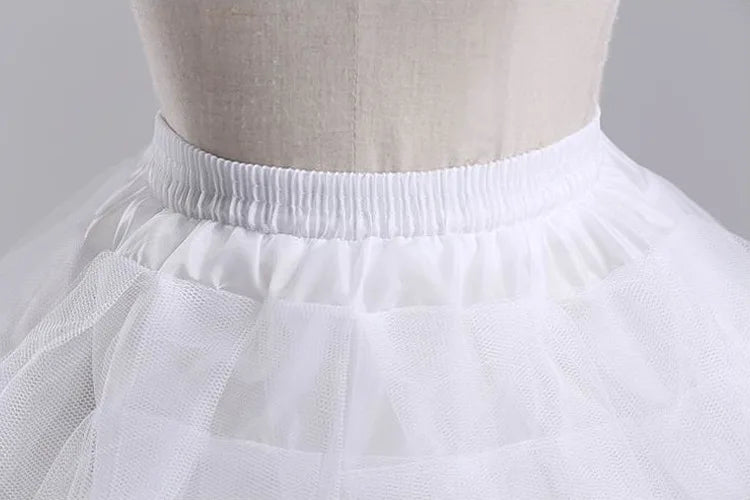 Jupons enfants pour robes De filles à fleurs petites filles Crinoline 2 cerceau jupe jupon Lolita jupe sous-jupe Vestido De Novia