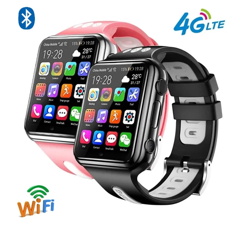 Reloj inteligente Android 9,0 4G W5 para niños, reloj de posicionamiento GPS, cámara Dual, grabación de disparos, Internet Wifi, videollamadas para niños y niñas