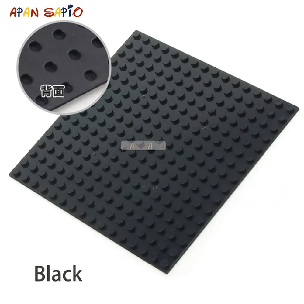 Bloques de construcción DIY de 16x16 puntos, placas base, bloques, ensamblaje educativo, juguetes de construcción para niños compatibles con la marca