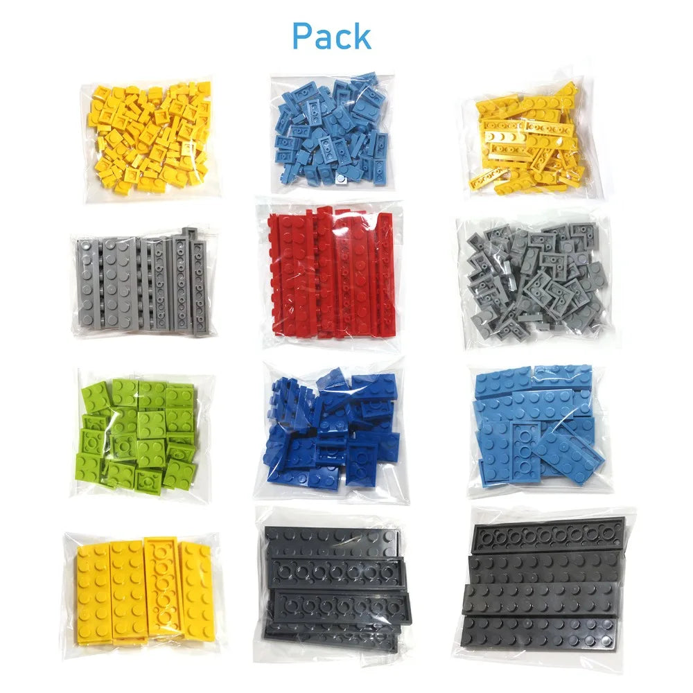 Blocs de construction pour enfants, 20 pièces, figurines fines, 2x10 points, taille créative éducative, Compatible avec 3832 jouets en plastique pour enfants