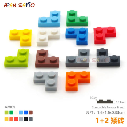 40pcs/lot DIY Blocks Building Bricks Thin 1+2 Educational Assemblage Construction Toys for Children Size Compatible With