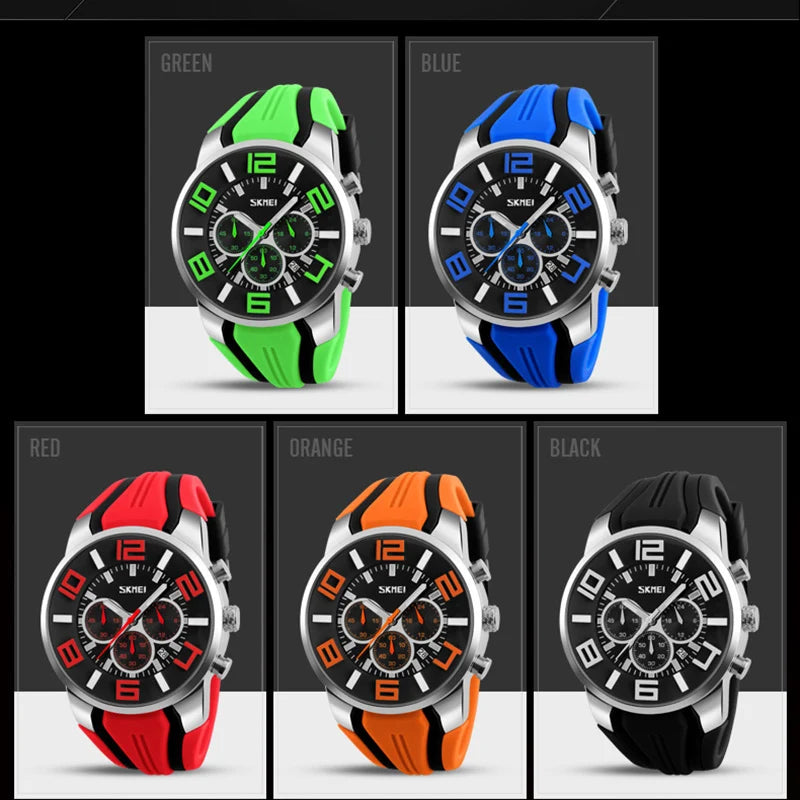 Watches Men Luxury Brand SKMEI Chronograph Men Sports Watches Waterproof Male Clock Quartz Men's Watch reloj hombre 2018