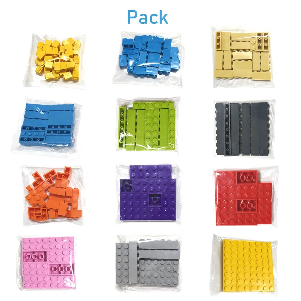 40pcs DIY Building Blocks Thick Figures Bricks 2x3 Dots Educational Creative Size Compatible With 3002 Plastic Toys for Children