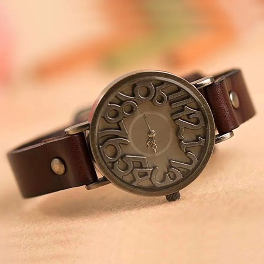 Shsby, nuevo reloj Digital Vintage con correa de cuero de vaca auténtico, relojes de vestir para mujer, reloj de cuarzo para mujer, reloj de ocio para estudiantes