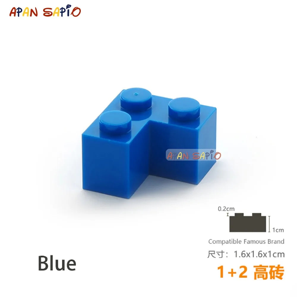 Blocs de Construction pour enfants, 15 pièces/lot, briques de Construction épaisses 1 + 2, Assemblage éducatif, jouets de Construction pour enfants, taille Compatible avec la marque