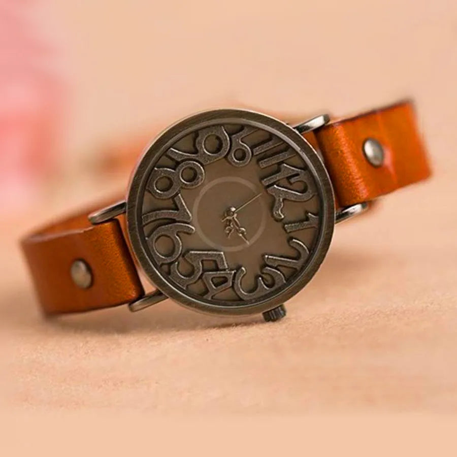 Shsby, nuevo reloj Digital Vintage con correa de cuero de vaca auténtico, relojes de vestir para mujer, reloj de cuarzo para mujer, reloj de ocio para estudiantes