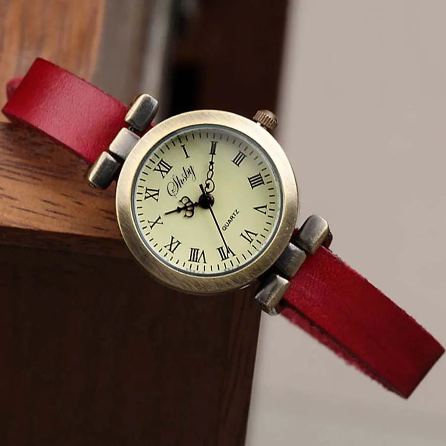 Shsby New Fashion Hot-Selling Leather Female Watch ROMA Vintage Watch Women Dress Watches