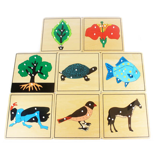 Jouet bébé enfants Montessori fleur/plante/animauxPuzzle pour enfants bois pour l'éducation de la petite enfance formation préscolaire apprentissage