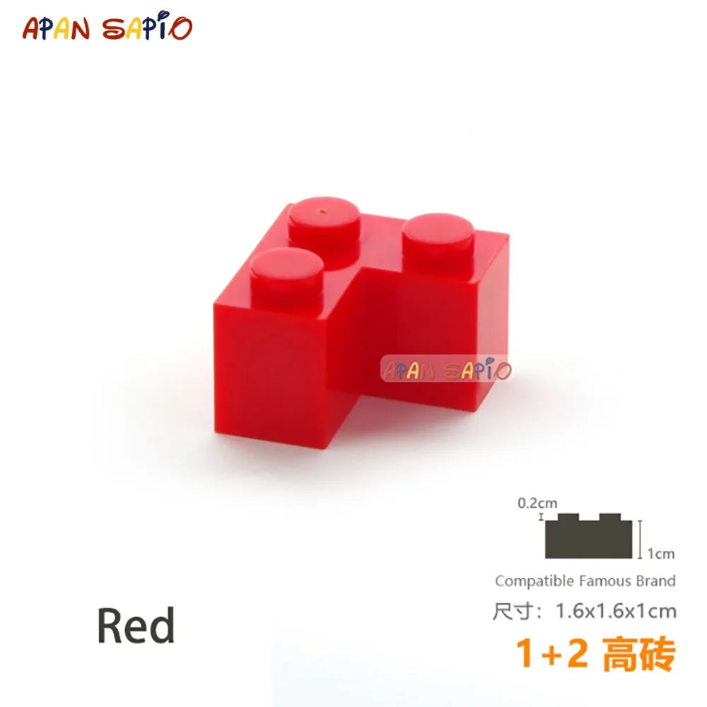 15pcs/lot DIY Blocks Building Bricks Thick 1+2 Educational Assemblage Construction Toys for Children Size Compatible With Brand