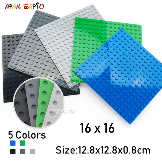 16X16 Dots DIY Building Blocks Baseplates Bricks Educational Assemblage Construction Toys for Children Compatible With Brand