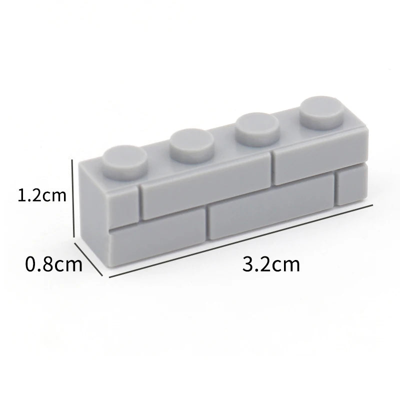 Blocs de construction à monter soi-même, 50 pièces, figurines murales épaisses, briques 1x4 points, taille créative et éducative, compatibles avec les marques de jouets pour enfants