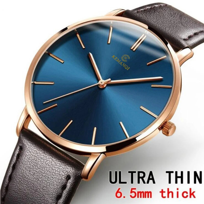 Reloj Masculino para hombre, relojes de marca superior de lujo, reloj ultrafino para hombre, reloj erkek kol saati reloj para hombre