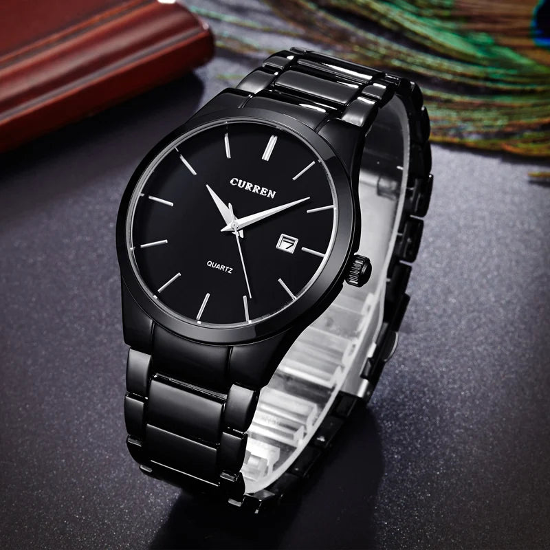 2018 Mode CURREN Montres Sport Horloge En Acier De Qualité Supérieure Militaire Hommes De Luxe Cadeau Poignet Quart Montres relogio masculino