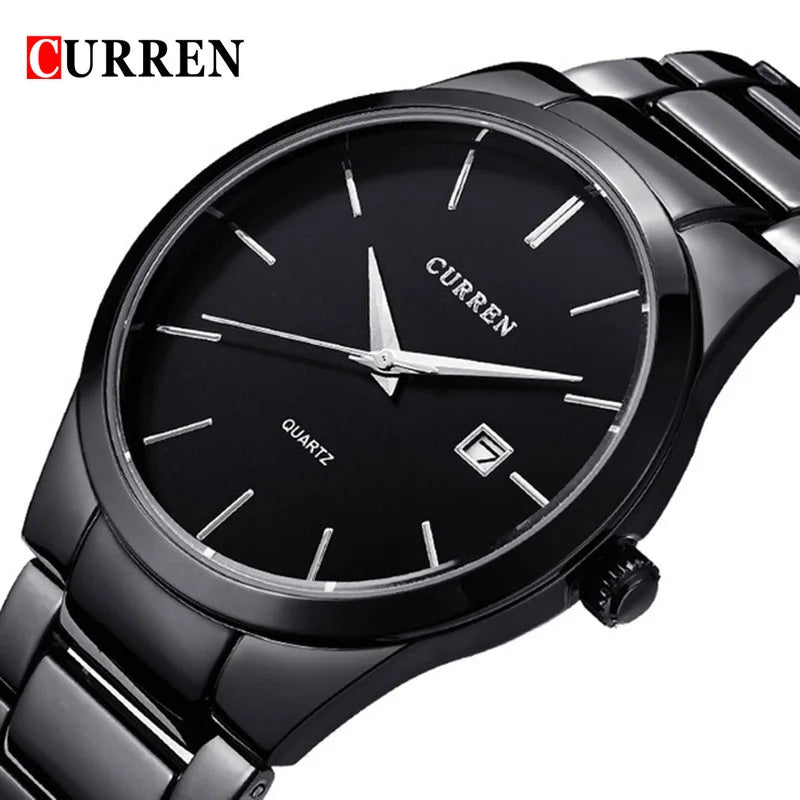 Relojes CURREN de moda 2018, reloj deportivo de acero, relojes militares de alta calidad para hombre, relojes de pulsera de regalo de lujo para hombre, reloj masculino