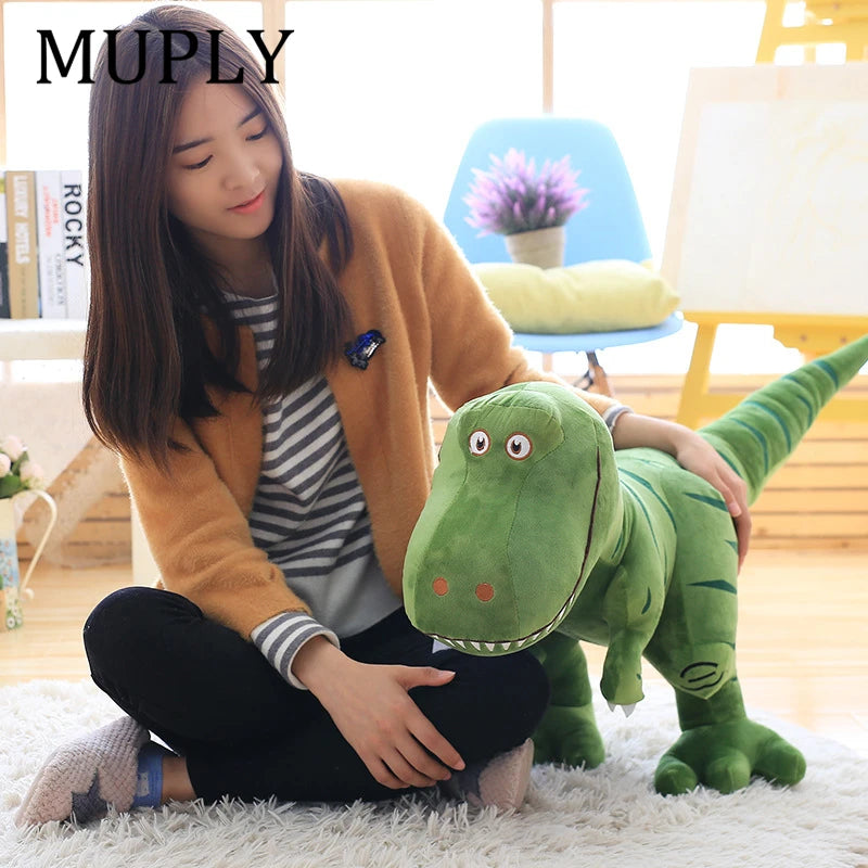 Jouets en peluche dinosaure Muply, tyrannosaure de dessin animé, poupées mignonnes pour enfants, cadeau d'anniversaire pour garçons, 40-100cm, 1 pièce