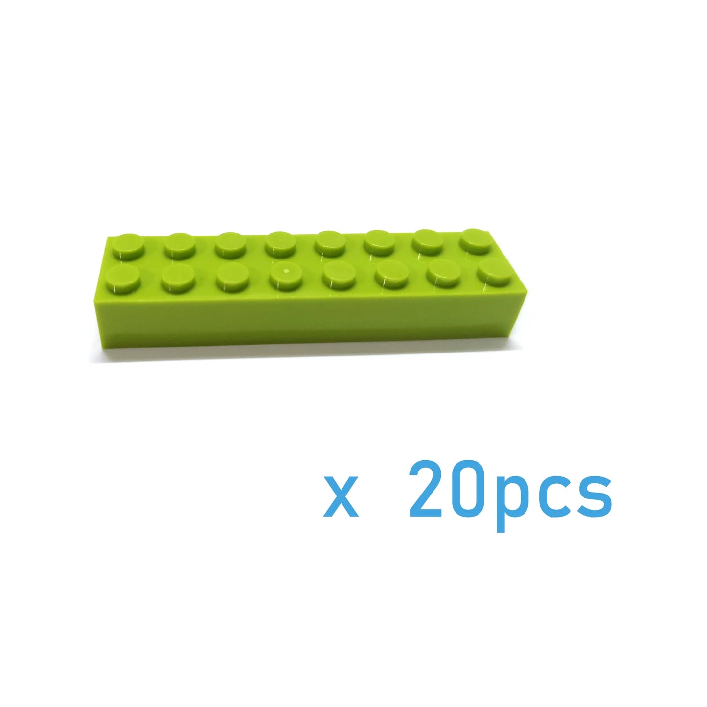 Blocs de construction épais à monter soi-même, 20 pièces, 2x8 points, jouets éducatifs créatifs pour enfants, figurines, briques en plastique, taille Compatible avec 3007