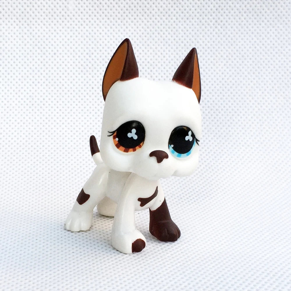 LPS CAT raro Littlest pet shop juguetes soportes pelo corto gatito perro perro salchicha Collie Spaniel Gran Danés Original Bobble head juguetes