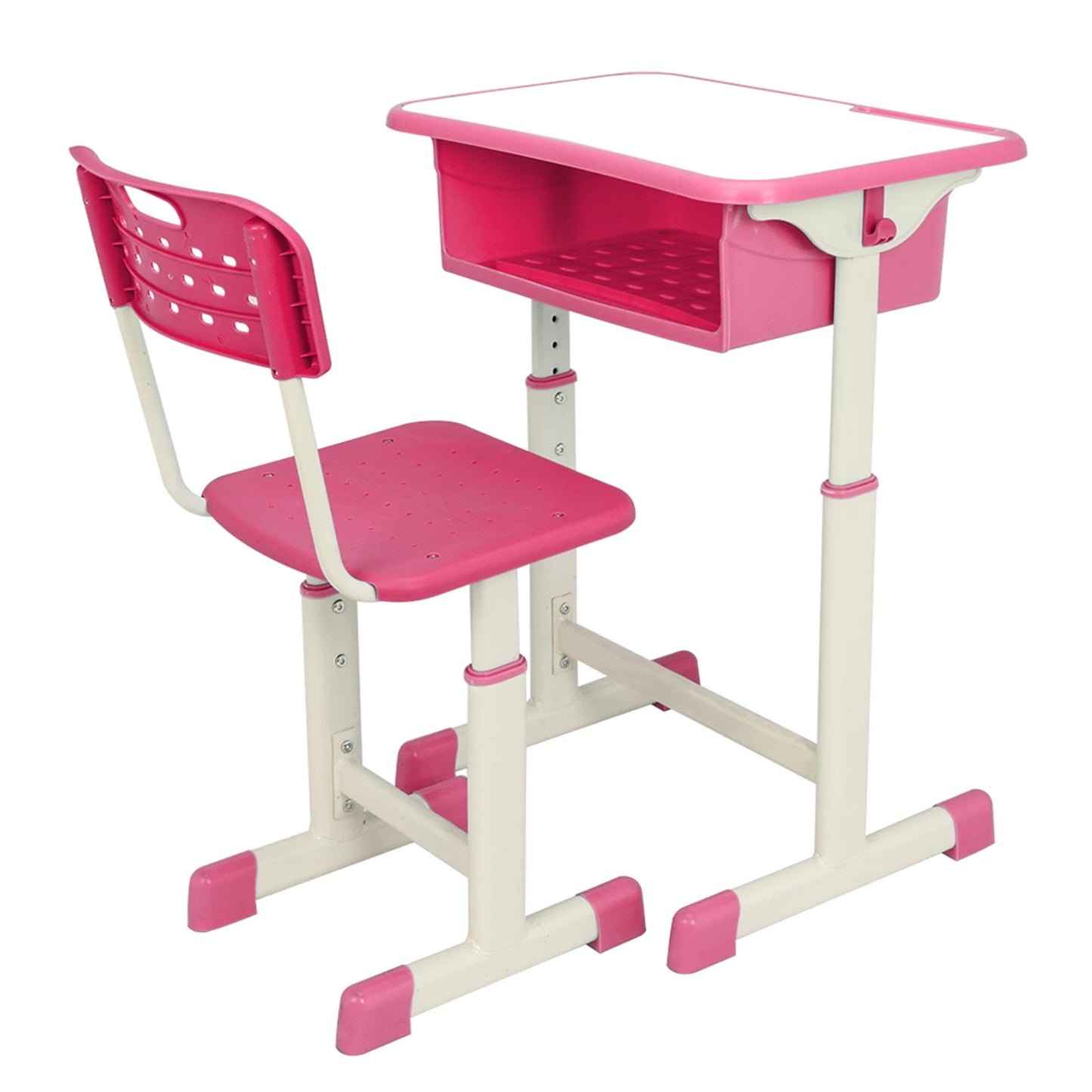 Bureau d'étudiant et Kit de chaise réglables en deux couleurs, ensemble de Table d'étude pour enfants, bureau d'étude pour enfants, bureau d'étude pour les devoirs