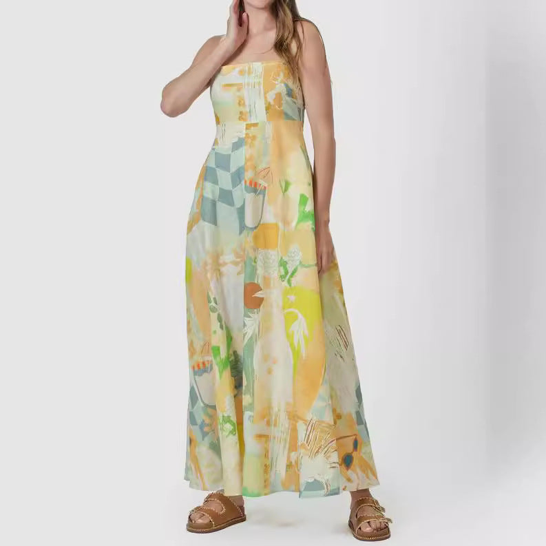 Robe ample imprimée à la mode pour femmes