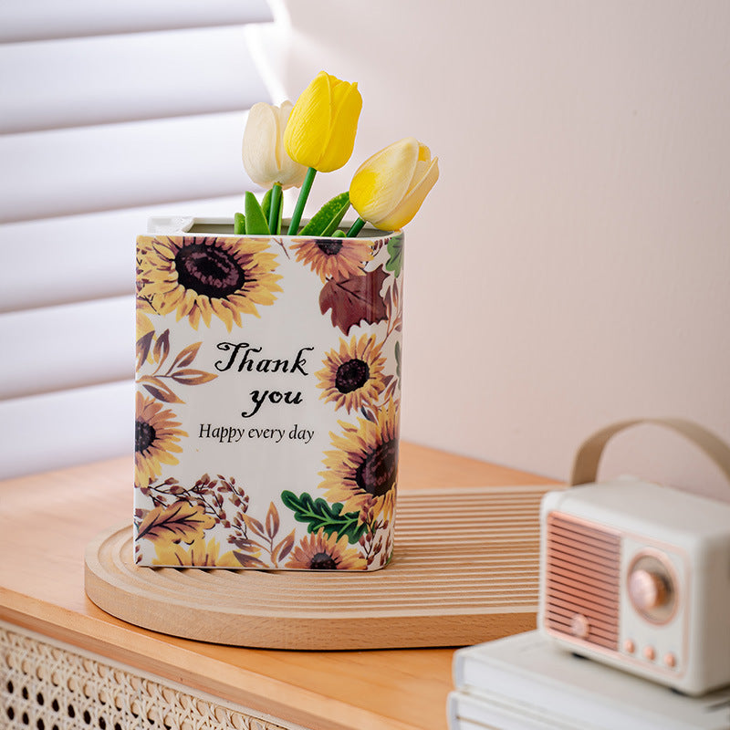 Creative Book Ceramic Vase Flower Arrangement Decoration Table Decoration