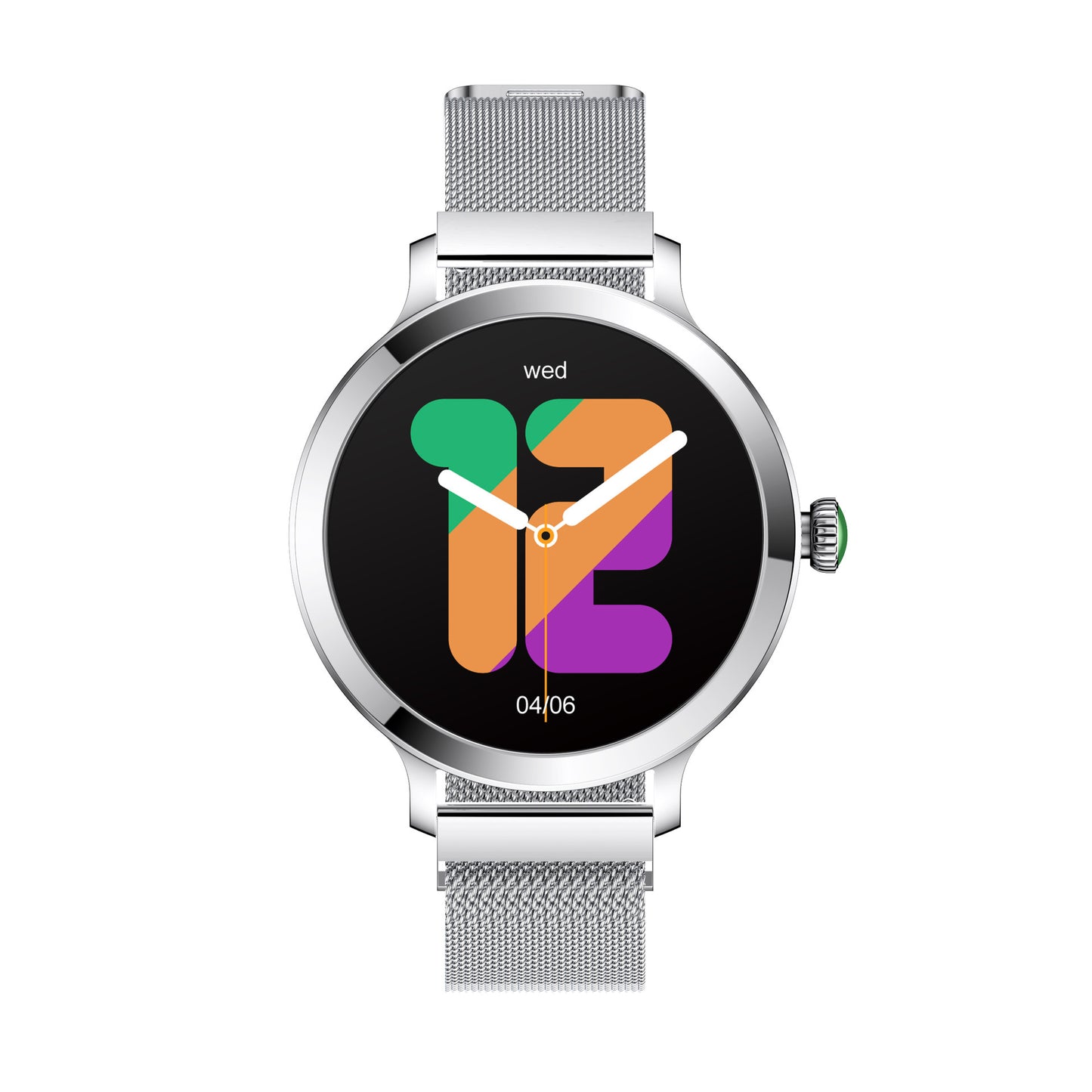 Montre intelligente AMOLED pour femmes, appels Bluetooth, pression artérielle, fréquence cardiaque