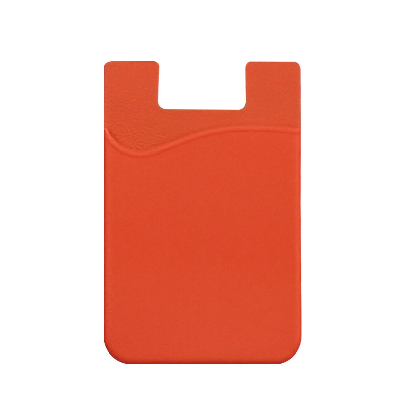 Porte-carte collé au dos pour téléphone portable en silicone