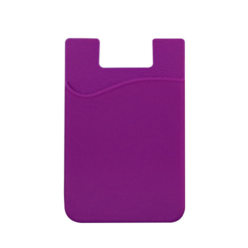 Porte-carte collé au dos pour téléphone portable en silicone