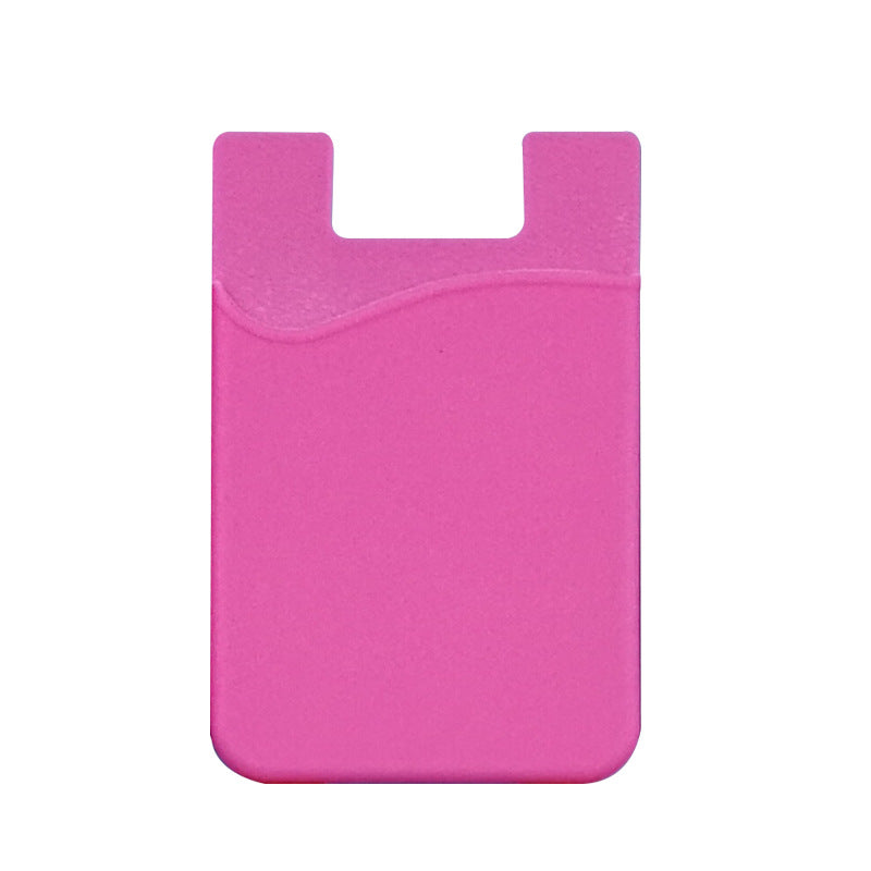 Porte-carte collé au dos pour téléphone portable en silicone