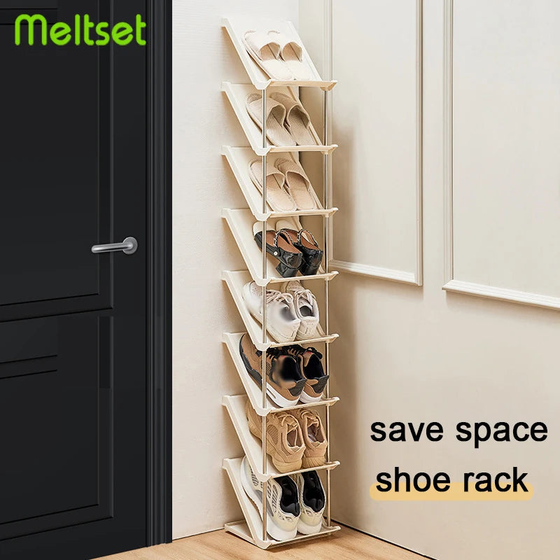 Stackable Shoe Rack Space Saving Shoerack Organizer for Entry Door Multi-Layer  Plastic living room Cabinet Furniture