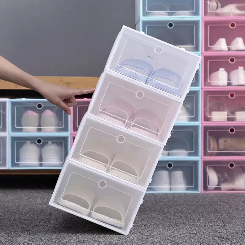 1Peice Drawer Storage Shoe Box Transparent Ladies Kids Sneaker Box Home PP Sock Storage Organizer