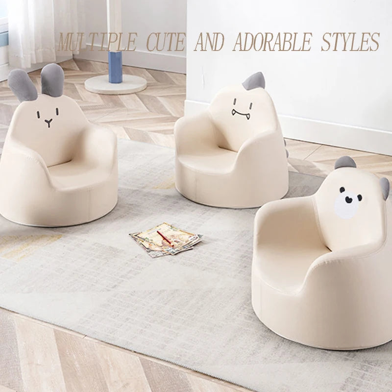 Sofá extraíble para niños, sofá de dibujos animados para niños, Mini sillón con respaldo, lindo y cómodo sofá perezoso, dormitorio de bebé, muebles de princesa, regalo