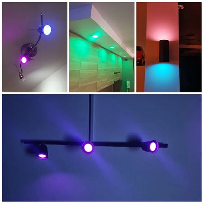 GU10 Bluetooth lampe Tuya ampoule intelligente RGB 220V ampoules Led ampoule Led intelligente 9W pour Google Home Assistant Alexa