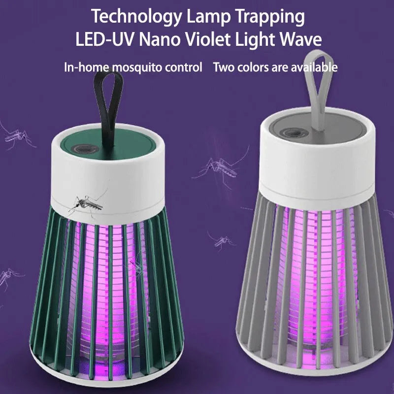 Lámpara antimosquitos de descarga eléctrica, luz UV, trampa antimosquitos, iluminación para acampar al aire libre, luces repelentes de mosquitos con recarga USB