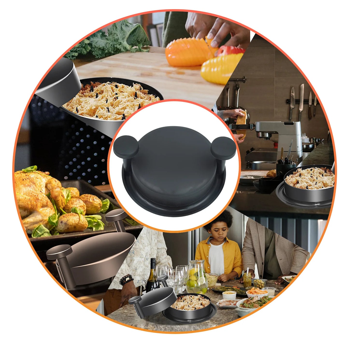 1 PC nouveau hachoir à viande manuel cassé poulet boeuf outils noir rouge hachoir à viande maison cuisine gadgets robot culinaire mélangeurs mélangeurs