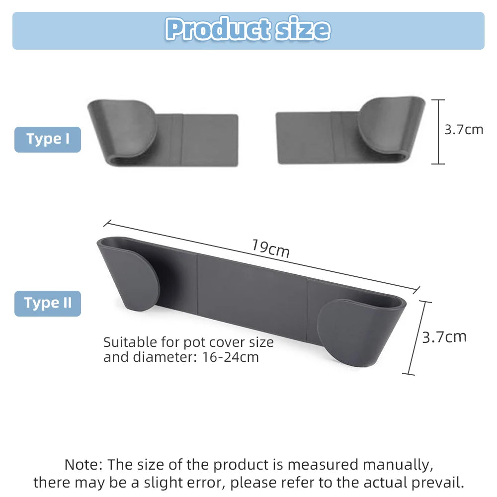 1/2/3/4/6 PIÈCES Support De Casserole Sans Poinçon Pot Porte-Couvercle Mural Support Suspendu Pour Casserole Support De Couvercle Organisateur De Cuisine Fournitures