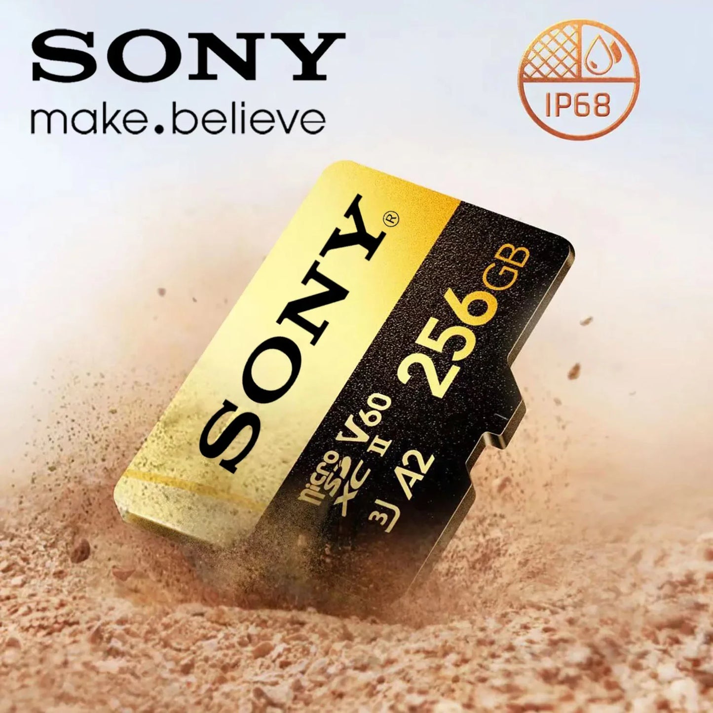 SONY Micro SD Card High Speed SD Memory Card 128GB 256GB 32GB 64GB MicroSD U3 A2 TF Flash Card for Xiaomi Phone Camera table PC