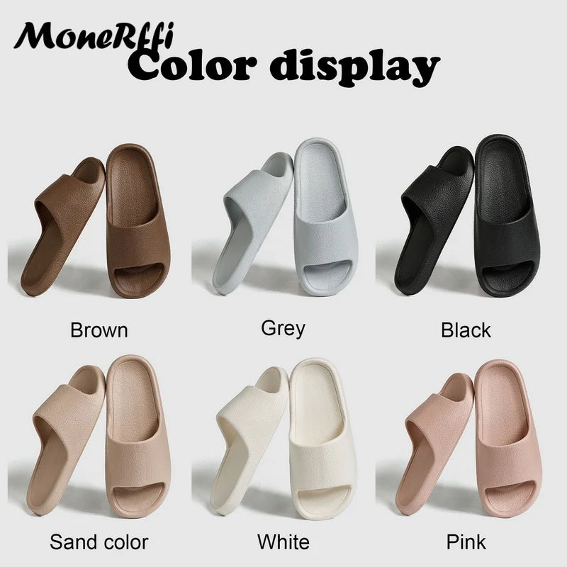 Summer Slippers For Men Women Eva Soft Bottom Slippers Indoor House Slides Flat Sandals Outdoor Beach Shoes Man Flip Flops