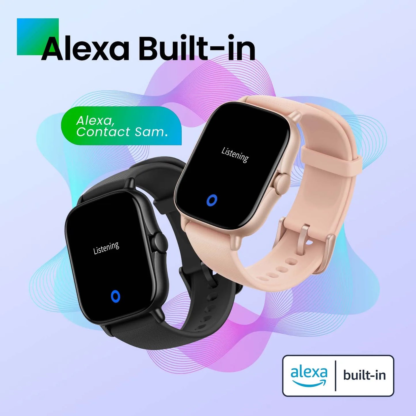 [Nueva versión] reloj inteligente Amazfit GTS 2 seguimiento completo de salud y fitness reloj inteligente Alexa integrado para teléfono Android IOS