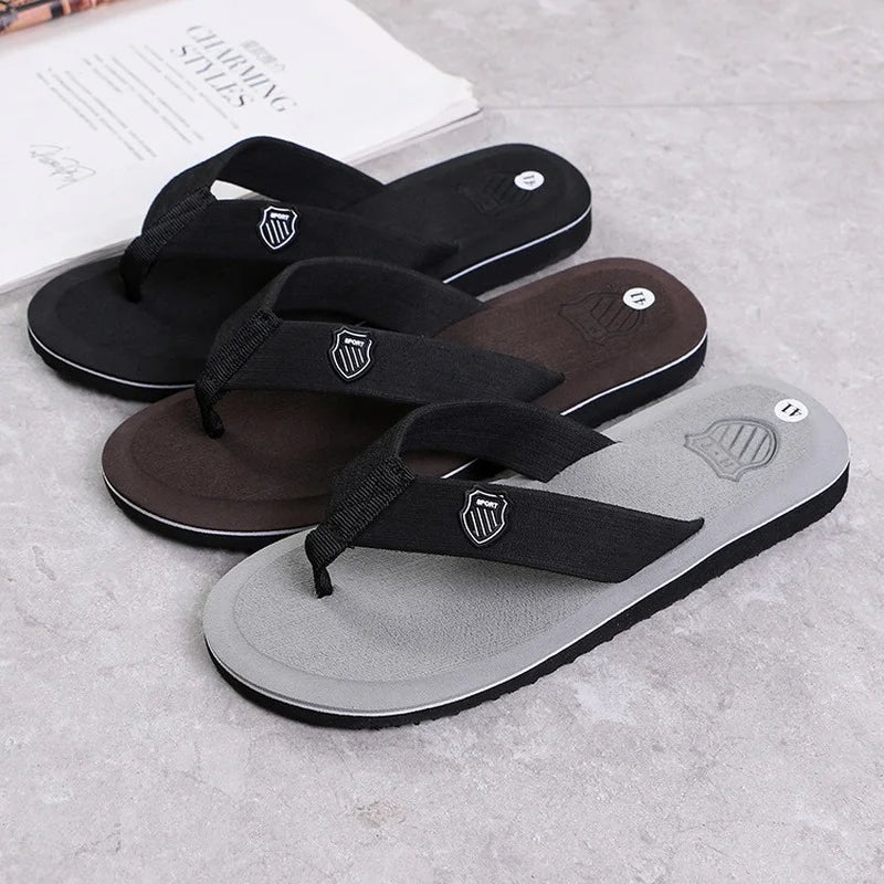 Chanclas para Hombre, zapatillas de marca de alta calidad para Hombre, gran oferta, sandalias de playa, Zapatillas de casa informales antideslizantes a la moda para Hombre