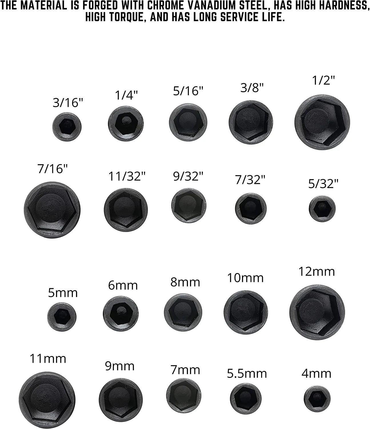 9 pièces/ensemble 5mm-13mm douilles hexagonales manchon buses écrou jeu de tournevis Schroevendraaier ensemble d'embouts outils clés à douille