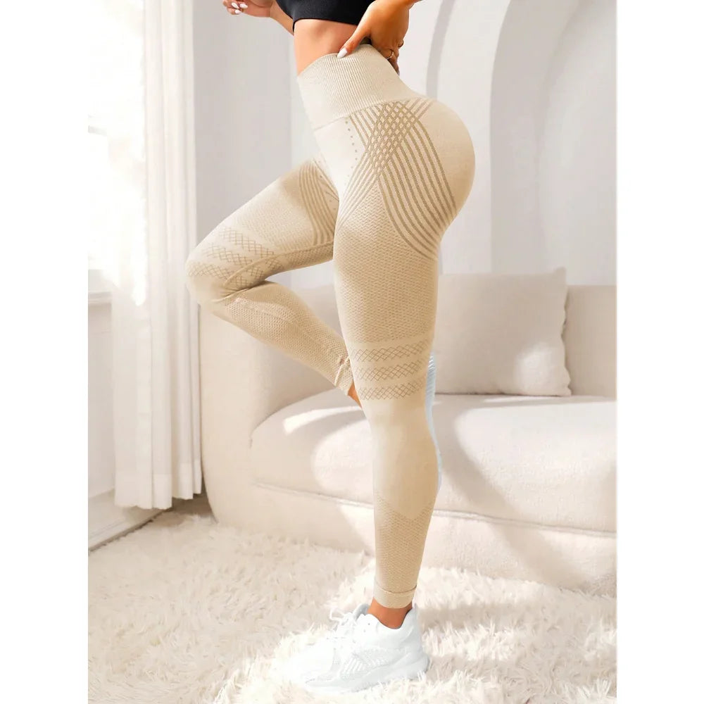 Leggings de sport sans couture pour femmes, pantalon de Yoga, extensible, taille haute, Fitness, vêtements de sport