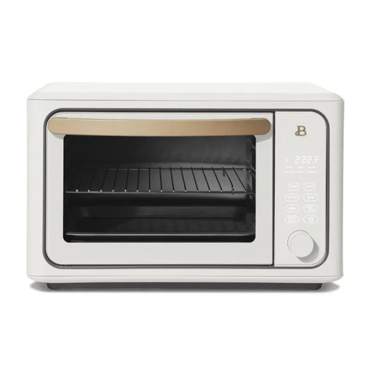 Beautiful 6 Slice Touchscreen Air Fryer Toaster Oven, White Icing by Drew Barrymore air fryers  kitchen accessories