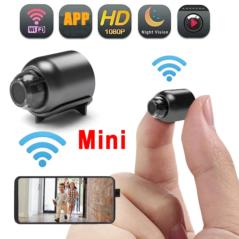 1080P HD Mini Camera WiFi Home Monitor Indoor Safety Security Surveillance Night Vision Camcorder IP Cam Audio Video Recorder